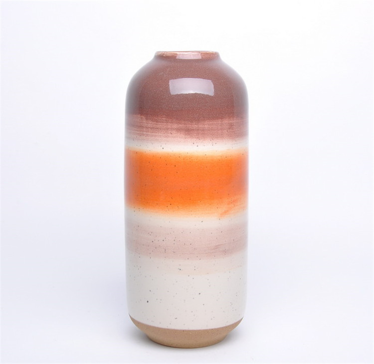 Western elegance hand painted colorful home decor tabletop modern small bud vases / ceramic vase