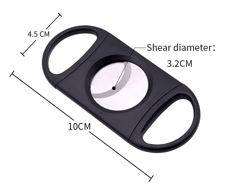 custom logo stainless steel cigar cutter