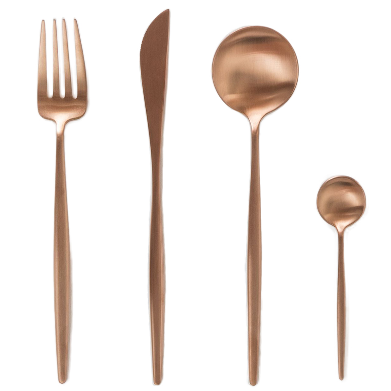 Bulk Black Plated Flatware Sets 18/10 Silverware Set Tableware Sets Wholesale
