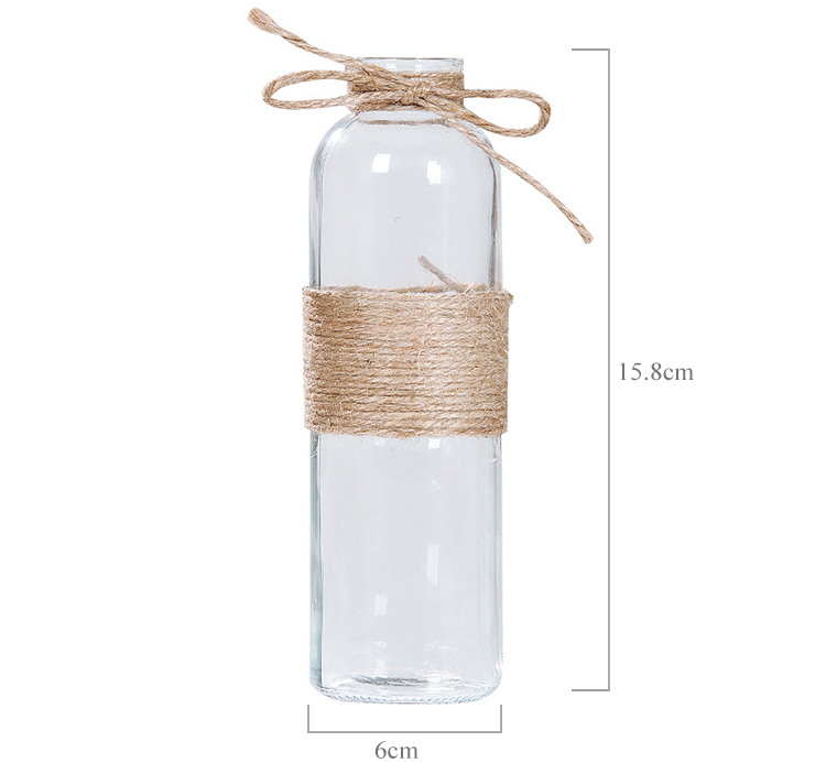 Wedding decoration transparent bright Glass flared glass flower Vase