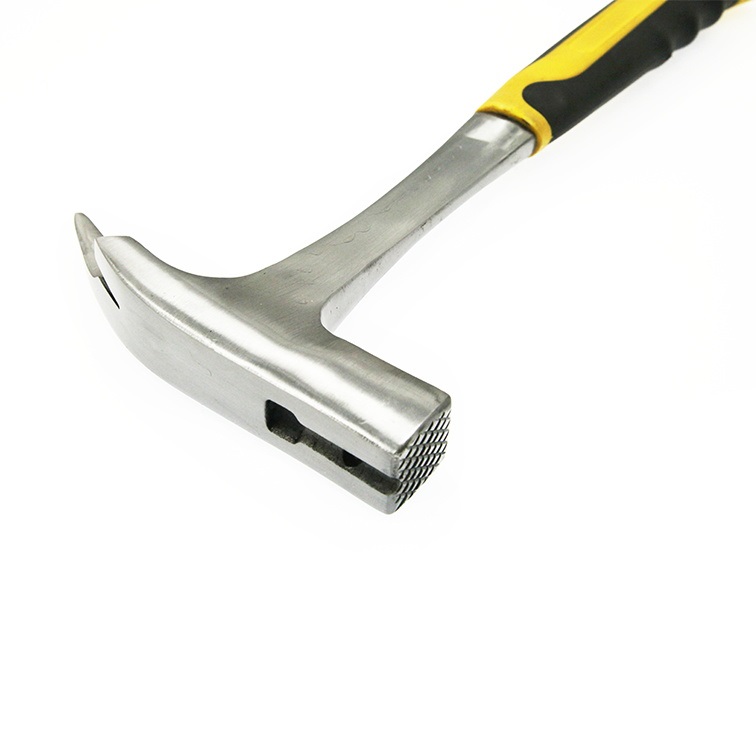 Best Seller Yellow Black Plastic Coated Polished Unicorn Claw Hammer