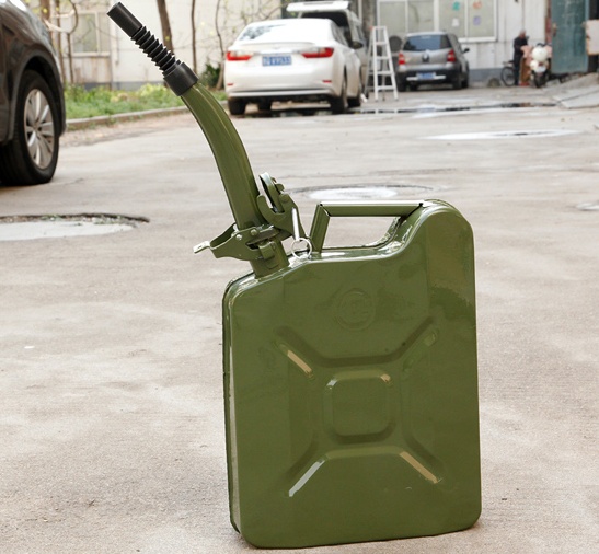 Steel Military Gasoline Fuel Tank Petrol Jerrycan 20 liter 5 Gallon Gal Oil Jerry Can