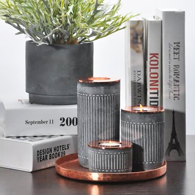 Nordic style high quality custom tealight candle holders custom candle cylinder candle holder