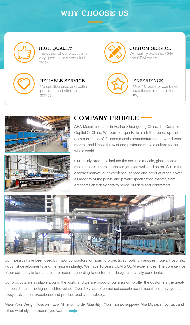 China Factory Blue Color Ice crack Mosaic Designs Square Icecrack Swimming Pool Mosaic Tile