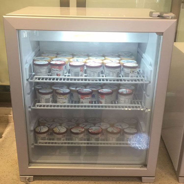 Ice cream vertical freezer display cabinet