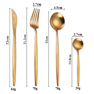 Round handle pink silver ware Matte Flatware set Hotel Restaurant Party Hot Selling Amazon