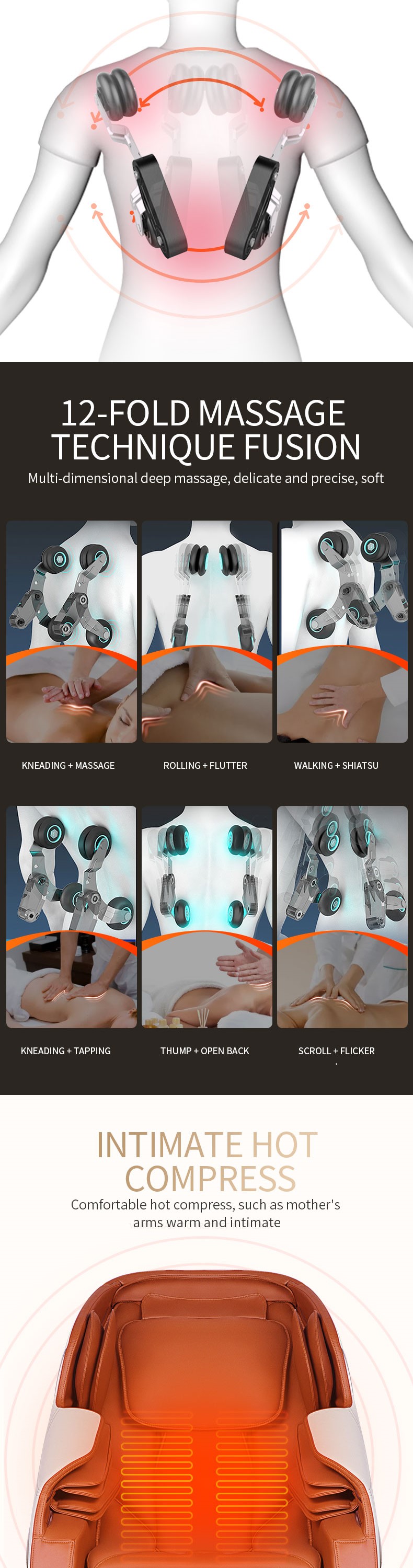 Luxury design full body shiatsu massage chair cheap price for sale automatic massage chair