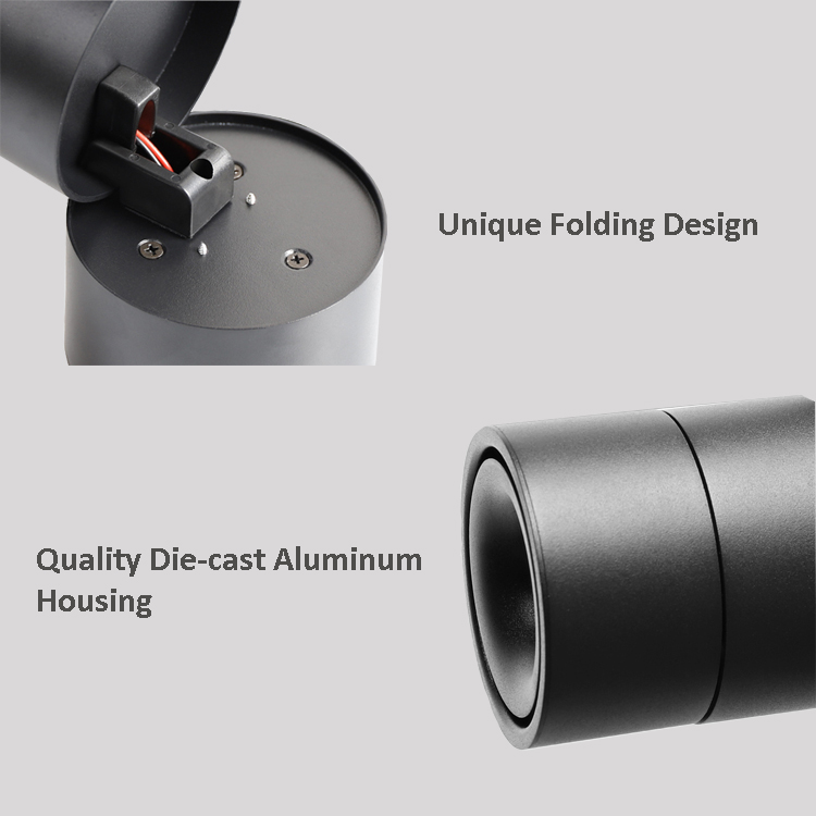 New store downlight Floding 12W track spotlight led surface mounted down lamp
