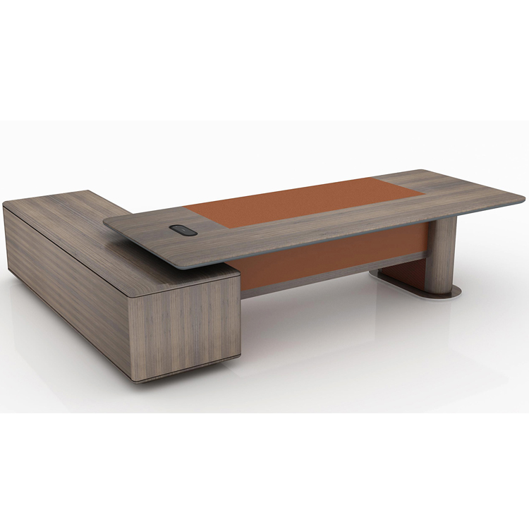 Gokeng Factory Supplier  wood veneer laminate office furniture manager wood desk computer desk