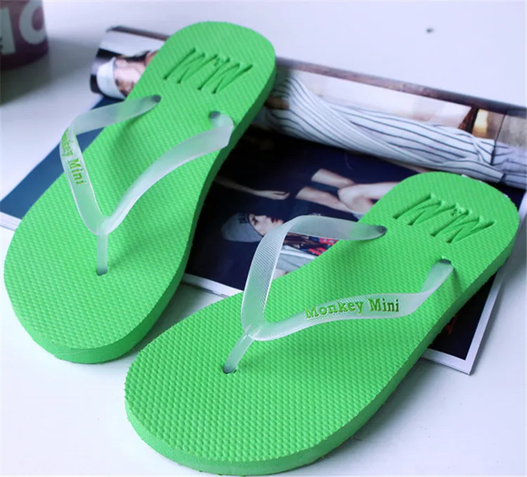 Fashion Plain Flip Flop Slipper Led Flashing Boys Flip Flops Luminous Slipper Shoes Summer