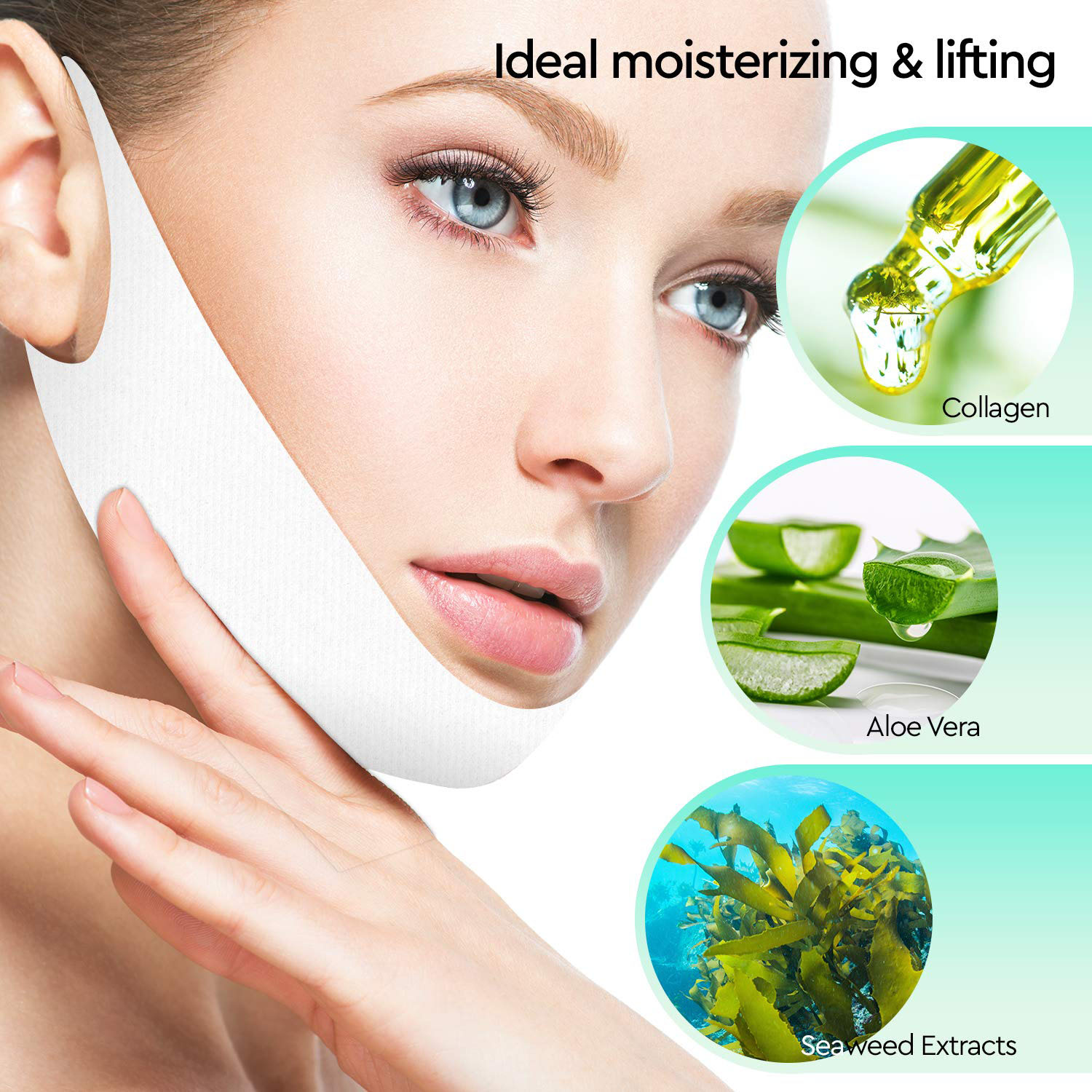 Wholesale High Quality Firming Moisturizing V Line Shape Face Lifting Mask