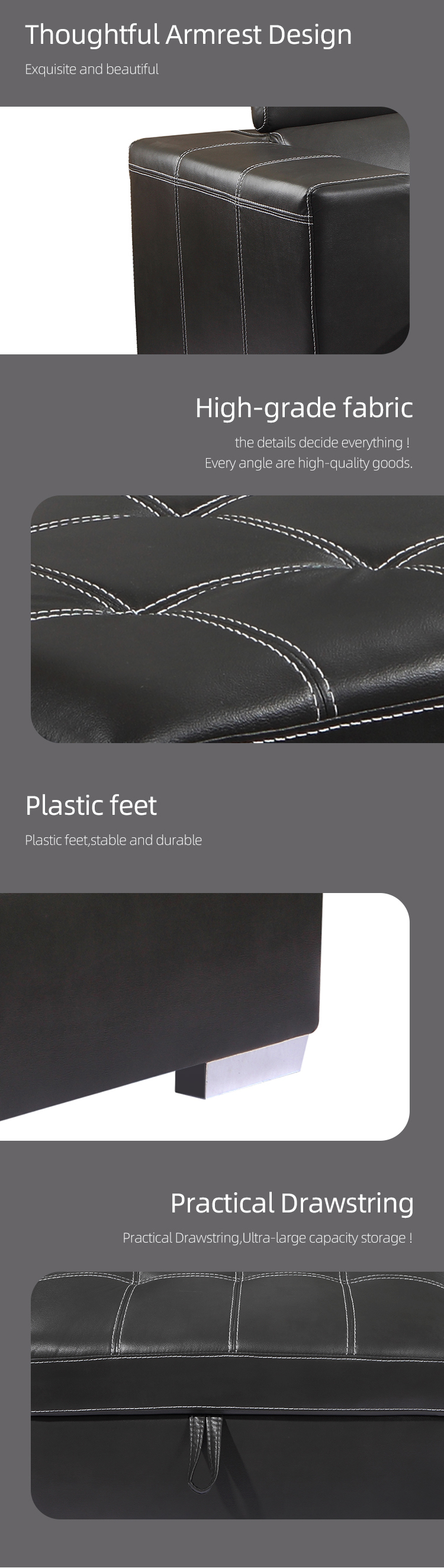Hot sale Cheap sectionals sofa bed Leather couch Living room sofa L shaped sofa furniture