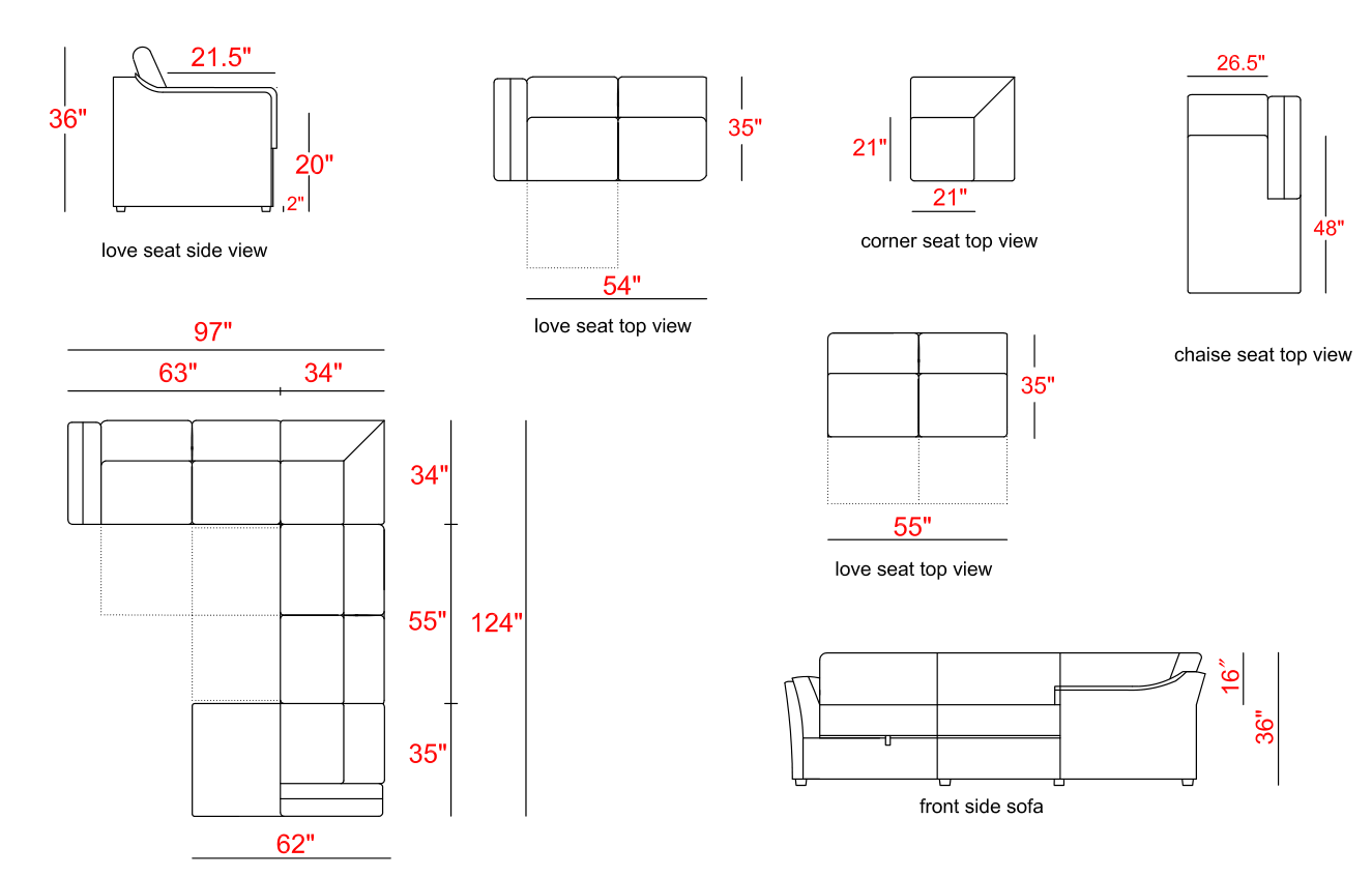 Lewi couches living room sofa furniture U shape sectional sofa set