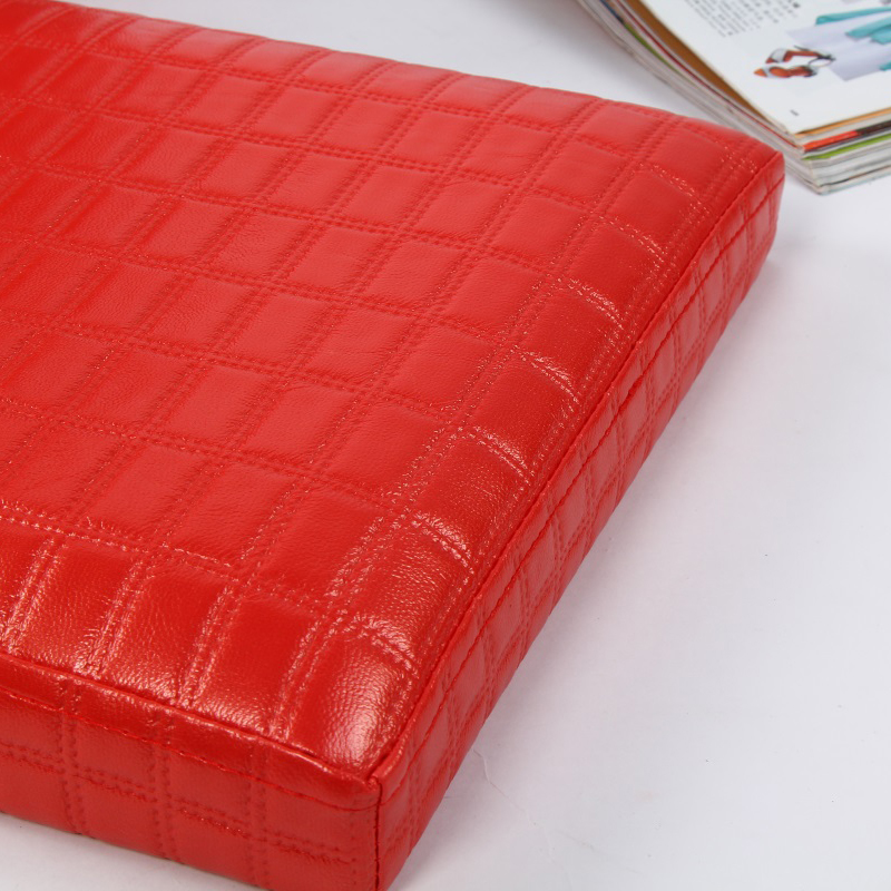 High quality folding ottoman and square pvc leather Folding  Storage Ottoman  for  furniture