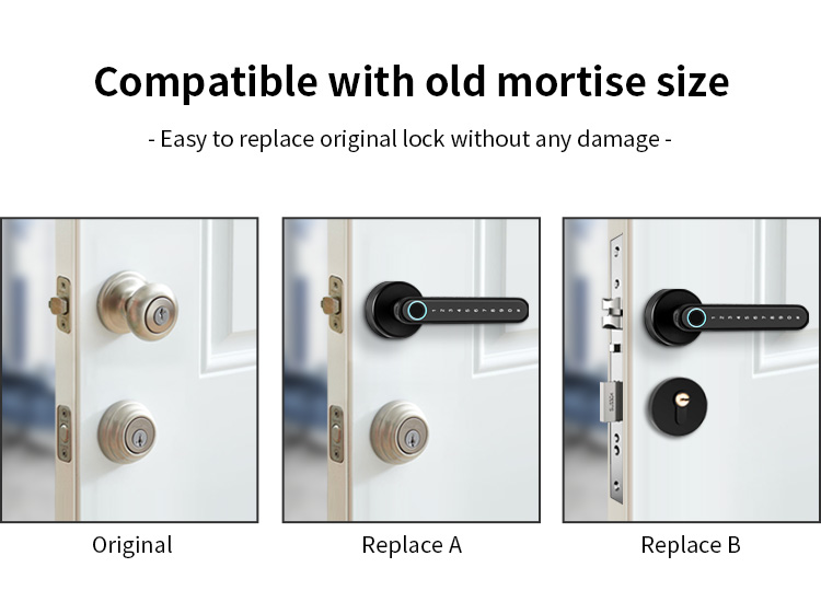 High Quality Electronic Digital Smart Phone Wifi Door Lock with Fingerprint System
