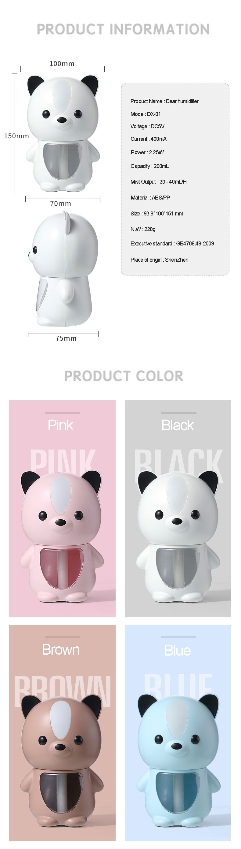 High Quality 200ML Ultrasonic Aroma Essential Oil Diffuser air fan humidifier for Home Car USB Fogger Mist