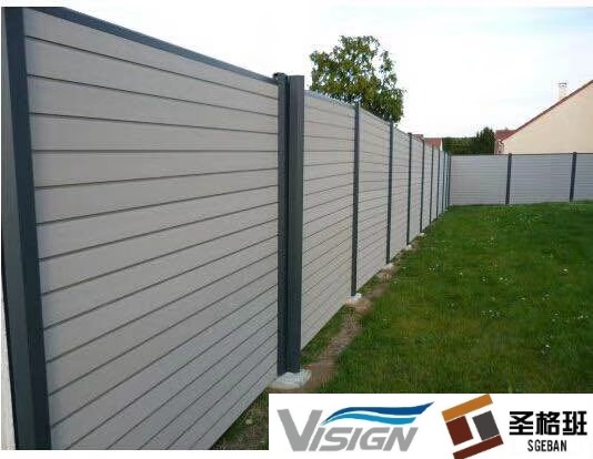 Outdoor waterproof Wood plastic composite wpc garden fence  with decent quality/easy install