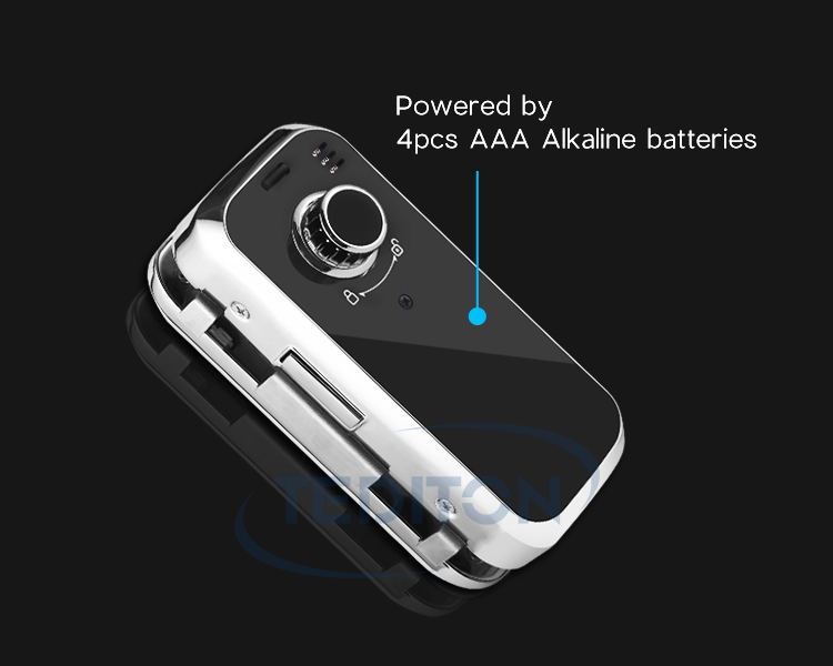 TTlock WiFi App Digital Electronic biometric Fingerprint glass door lock