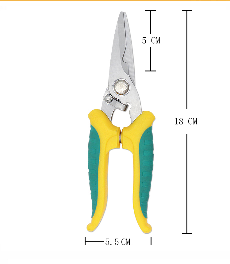 18cm professional small stainless steel grape flower trimming garden fruit tree pruning shears
