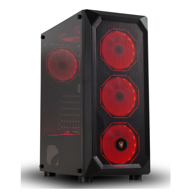 Sate Gaming Case Atx K875 6 Rgb Fans Argb Controller Strip Acrylic Panel