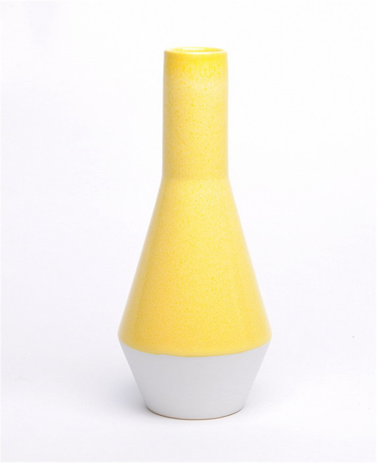 Geometry artwork design modern tabletop color flower vase royal unique bud vases for foreign