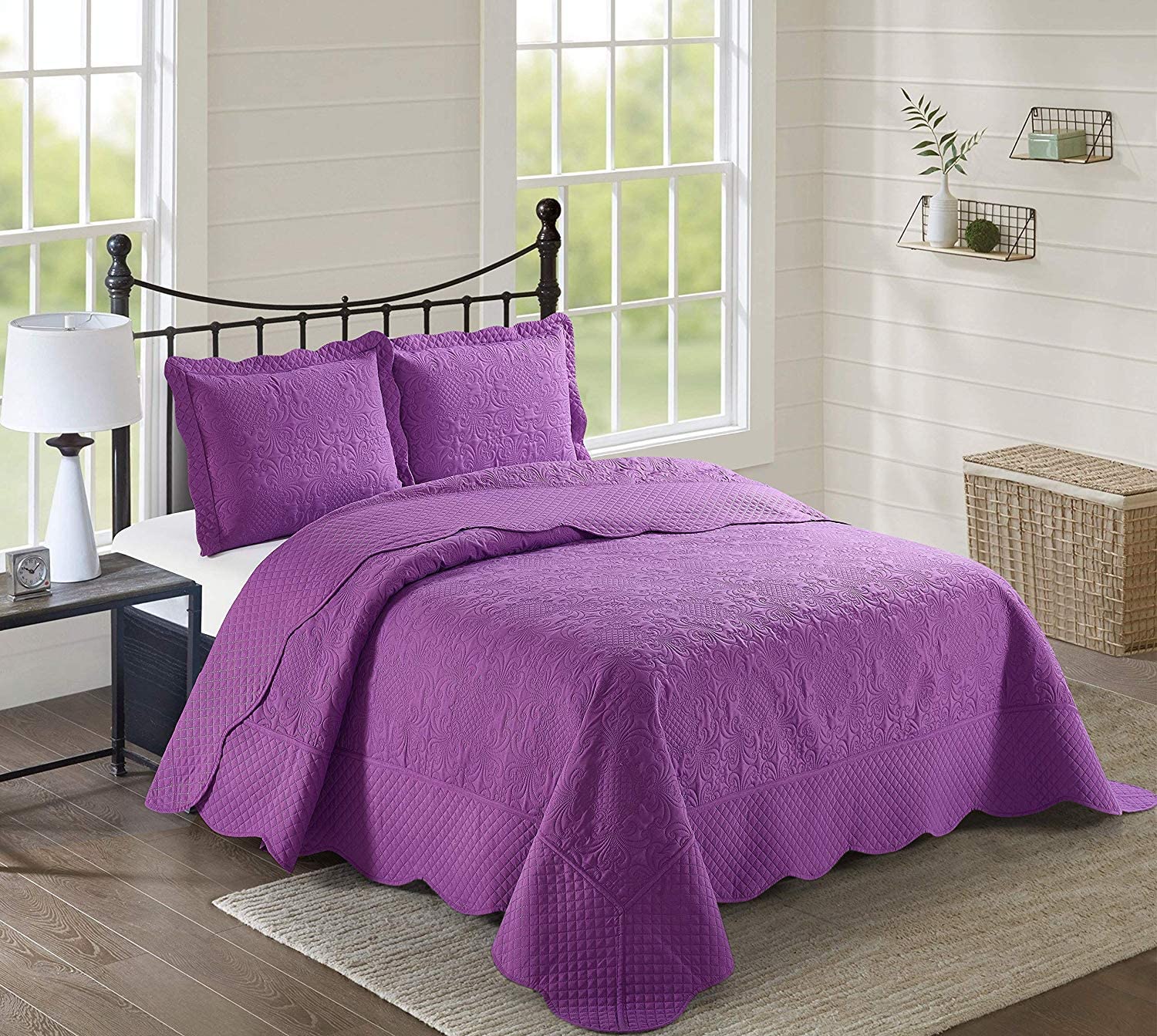 Hot Selling Good Quality set of bed linen Fabric Ultrasonic Quilt