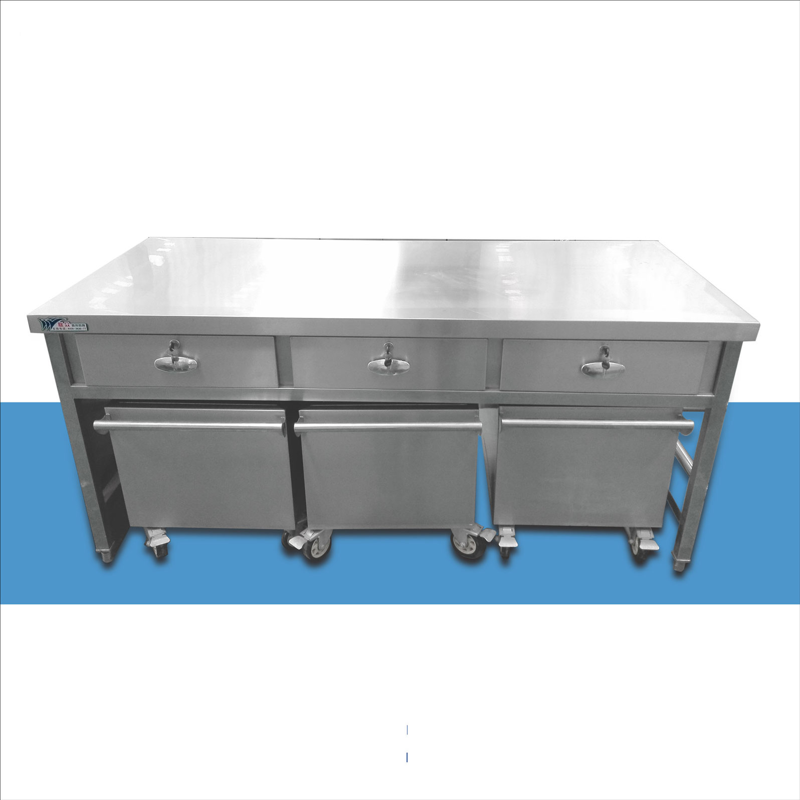 Professional Manufacturer Hotel Kitchen Equipment Work Table with Drawers
