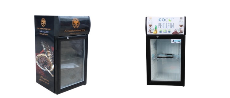 Hot Selling Mini Cooler Counter Top Glass Door Display Chiller Showcase 25L