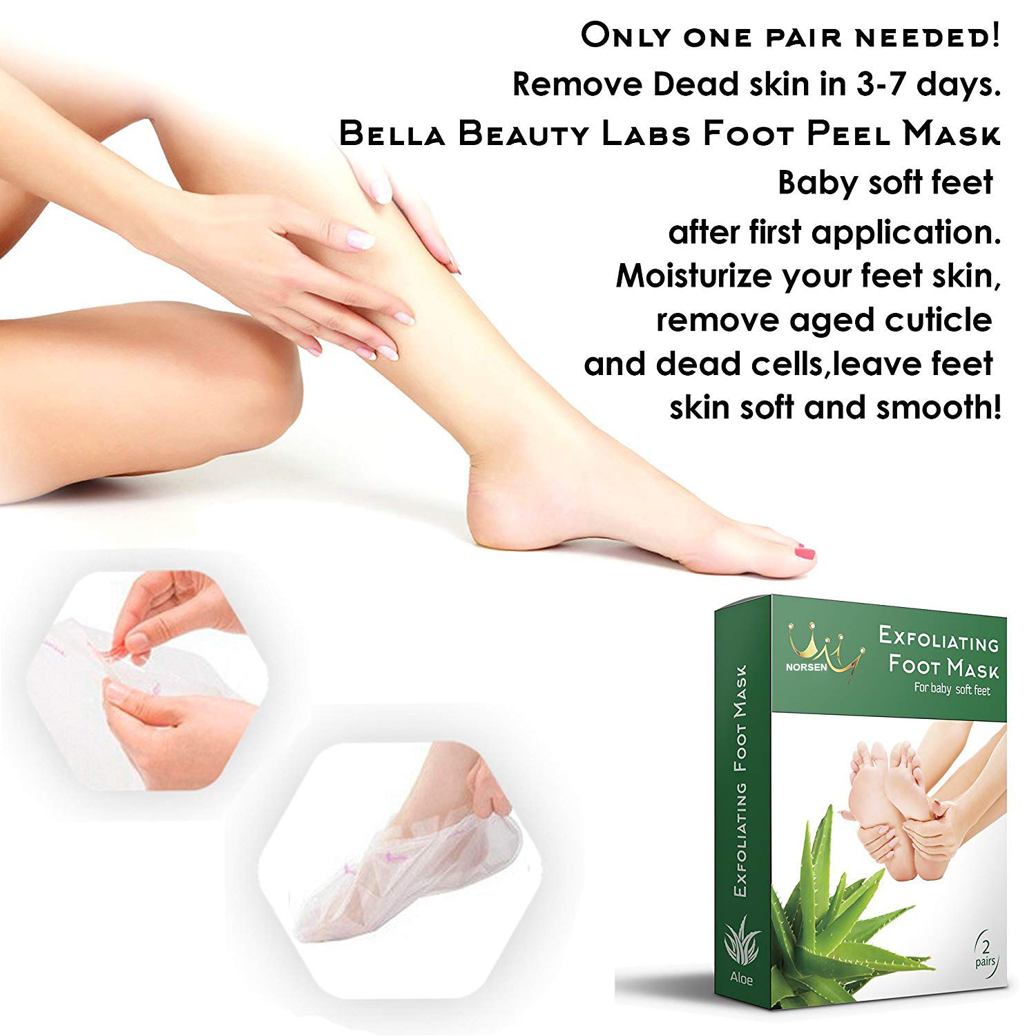 Foot Skin Care callus removal Exfoliating Aloe Vera Foot Feel Mask