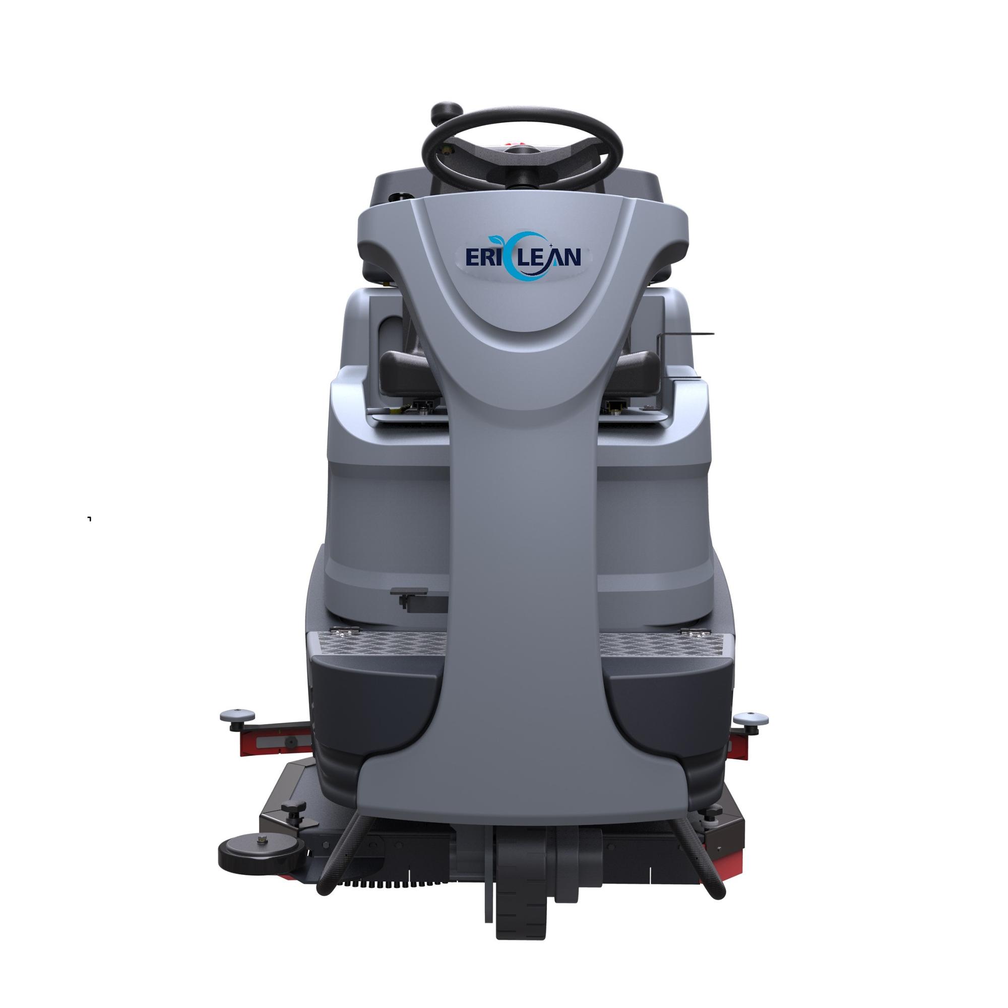 120L water tank ride on floor scrubber machine for commercial use
