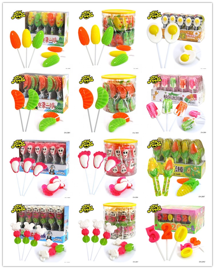 Halal Cute Cartoon Pig Lollipop In Jar and Box