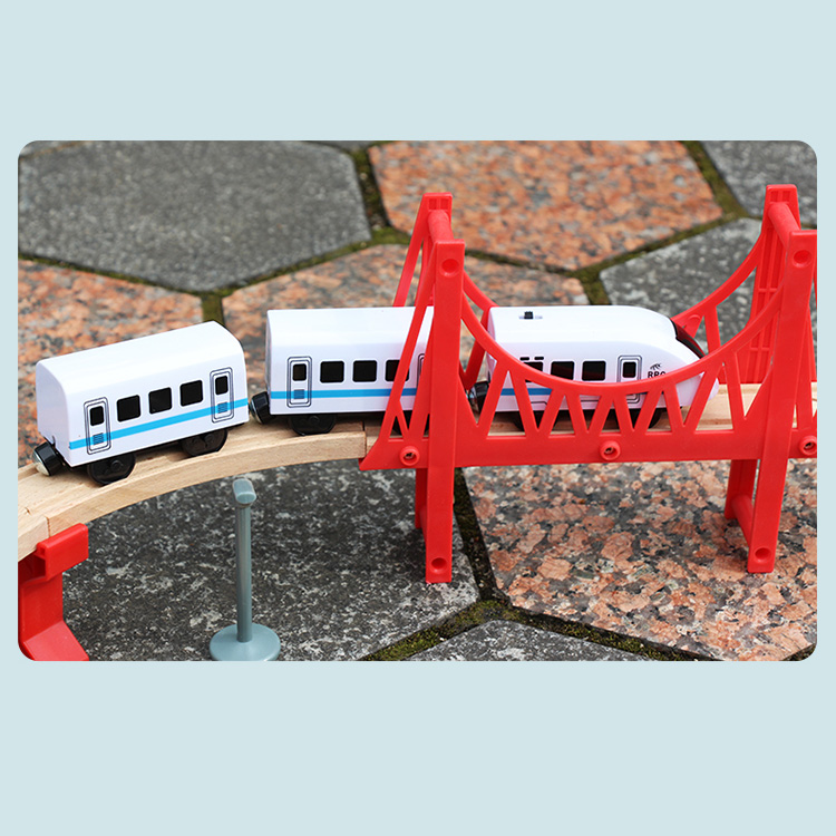 New Style 108Pcs Wooden Train Track Building Block Set Toys Hot Selling Boys Girls Self Assemble Educational Toys