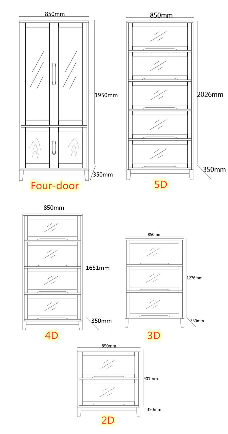 high quality solid wood for office and home bookcase bookshelf with door