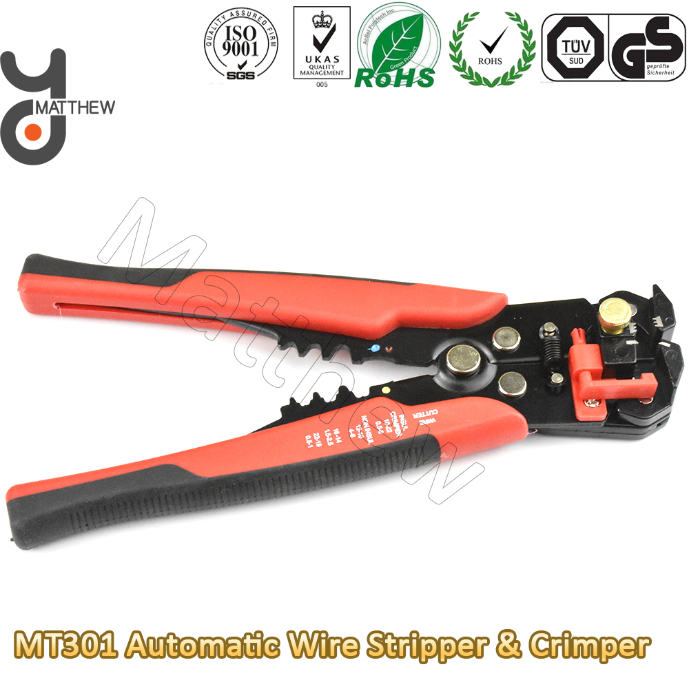 Automatic Adjustable 8" Insulation Wire Stripper Cutter Crimper Cable Stripping Plier