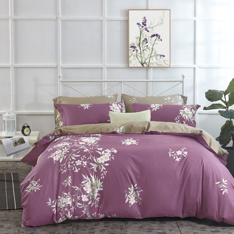 China newest bedsheets design 7 piece bedding set for bedroom