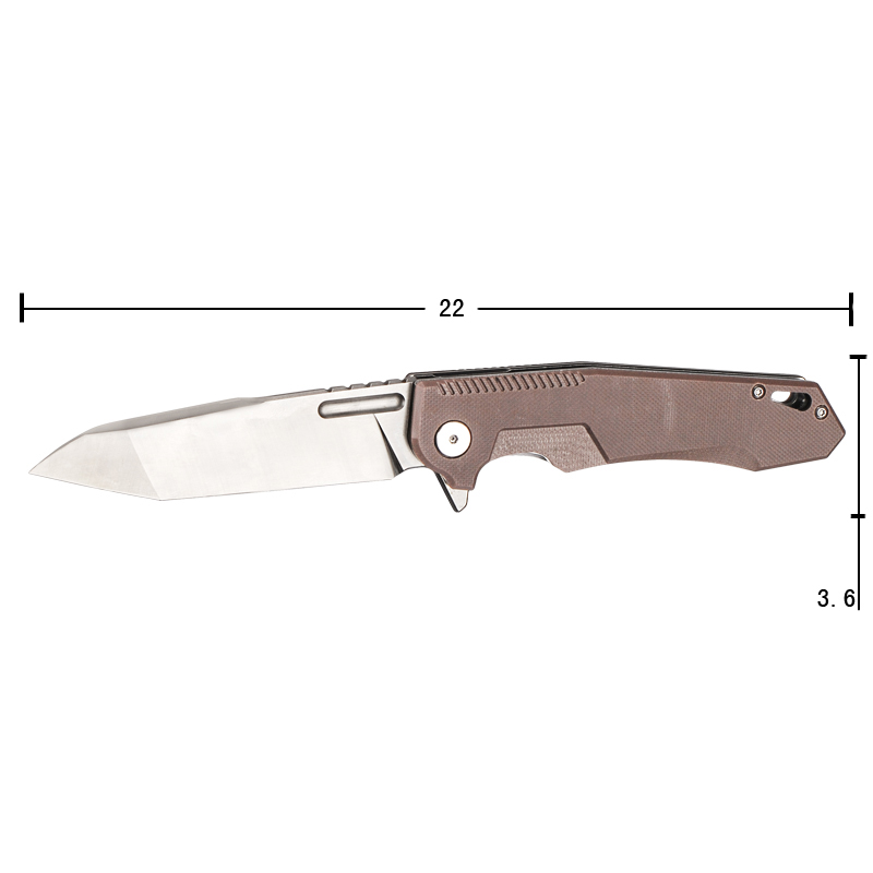 New arrival G10 handle pocket knife folding survival outdoor hunting knife camping