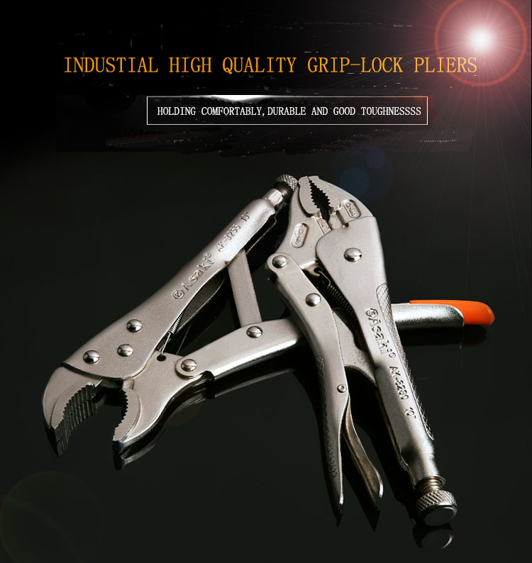 AK-8280 High quality Curved Jaw Vise Grip Pliers