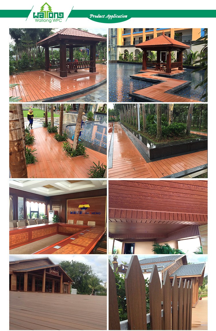 Good surface wood textured wpc floor wood plastic composite timbertech decking