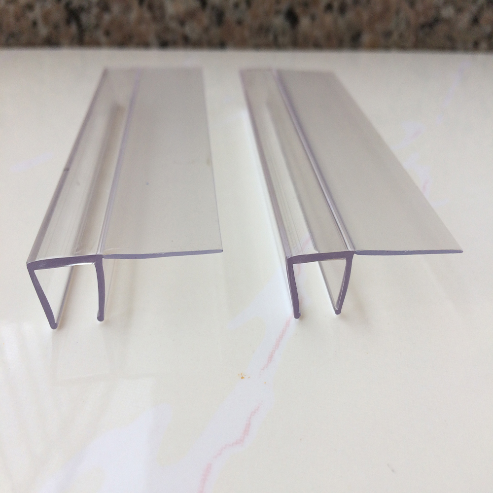 Made in China Door side waterproof soundproof transparent plastic shower screen Rubber seal strip