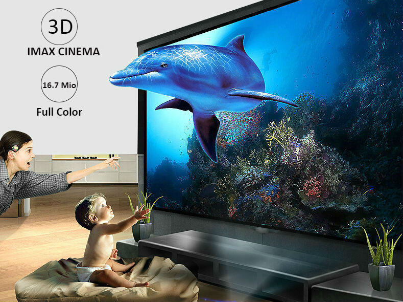 Amazon hot sell full HD 1080p support Mini Portable LED Projector for home cinema video proyector
