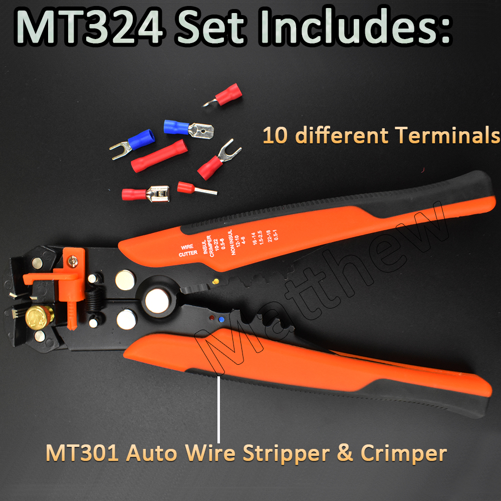 Connecting Terminals and Auto Wire Stripper Set