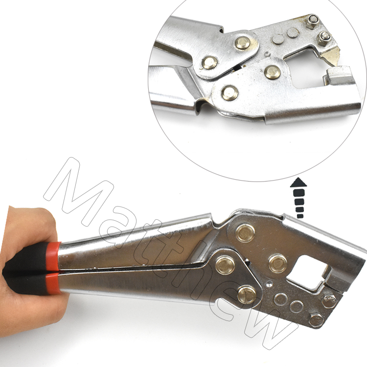 PVC Coated Handle Heavy duty One Hand Operate Stud Crimper for Keel Install