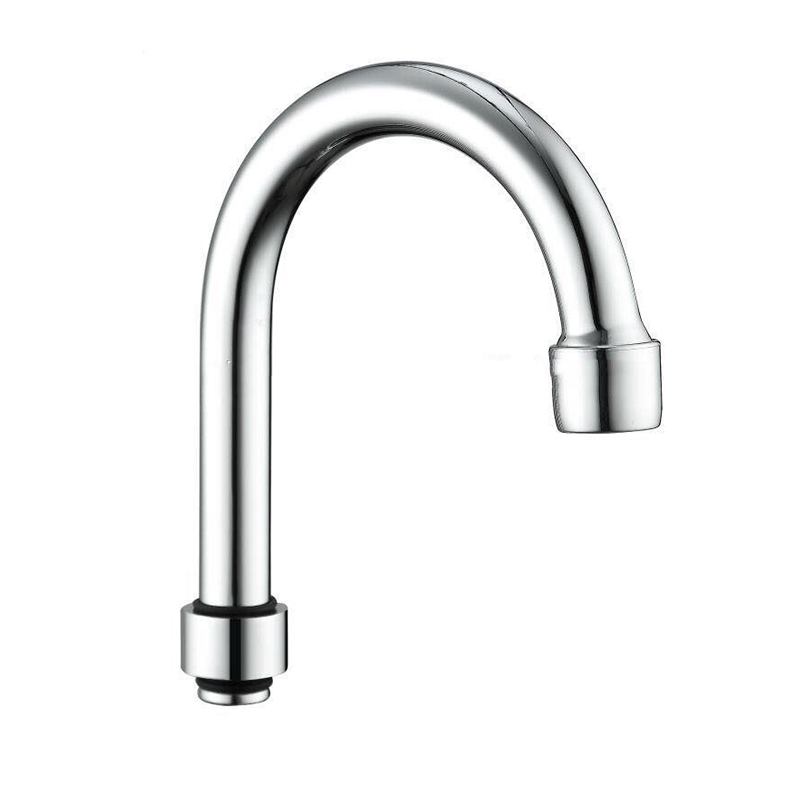 stainless steel Chromium-plated stainless steel pipe double kitchen faucet spout