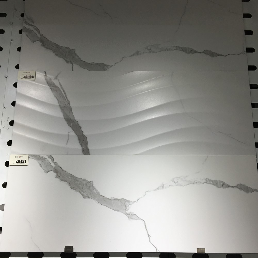 300x800 anti slip China Carrara Marble wall and floor Tiles for bathroom