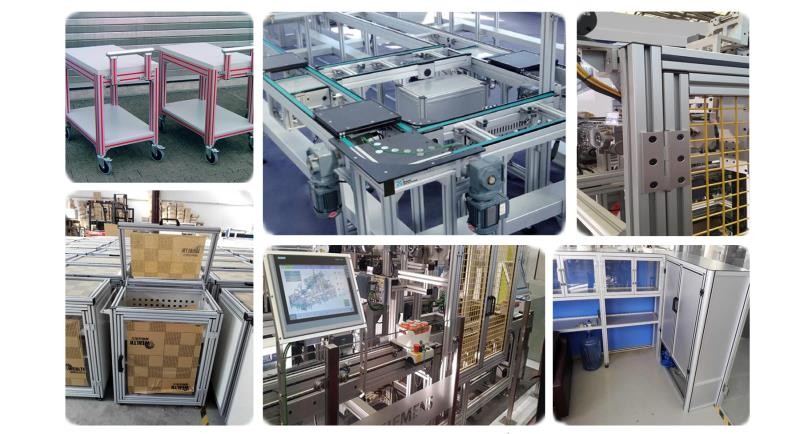 شکاف پروفیل های اکستروژن آلومینیومی OEM 40x40 T برای ریل خطی 8