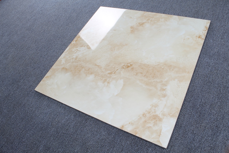 Ceramic Tile Custom Size High Gloss Glazed Marble Imitation Walkway Corridor Floor Tiles Designs