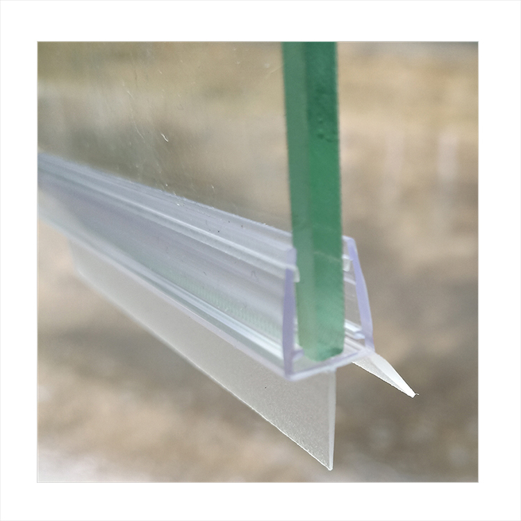 Used shower door bottom rubber seal strip and leak proof PVC seal
