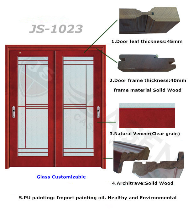 modern style double wooden doors sliding glass doors