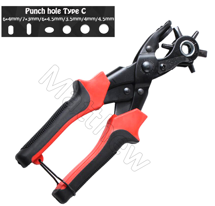 Heavy Duty Paper Hole Punch Plier for Leather Belt