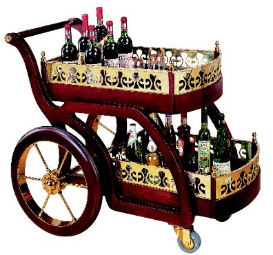 Wooden Decorative Liquor & Wine Carts